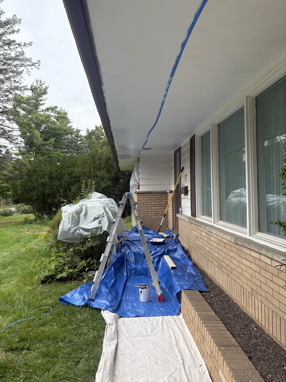 Exterior painting preparation