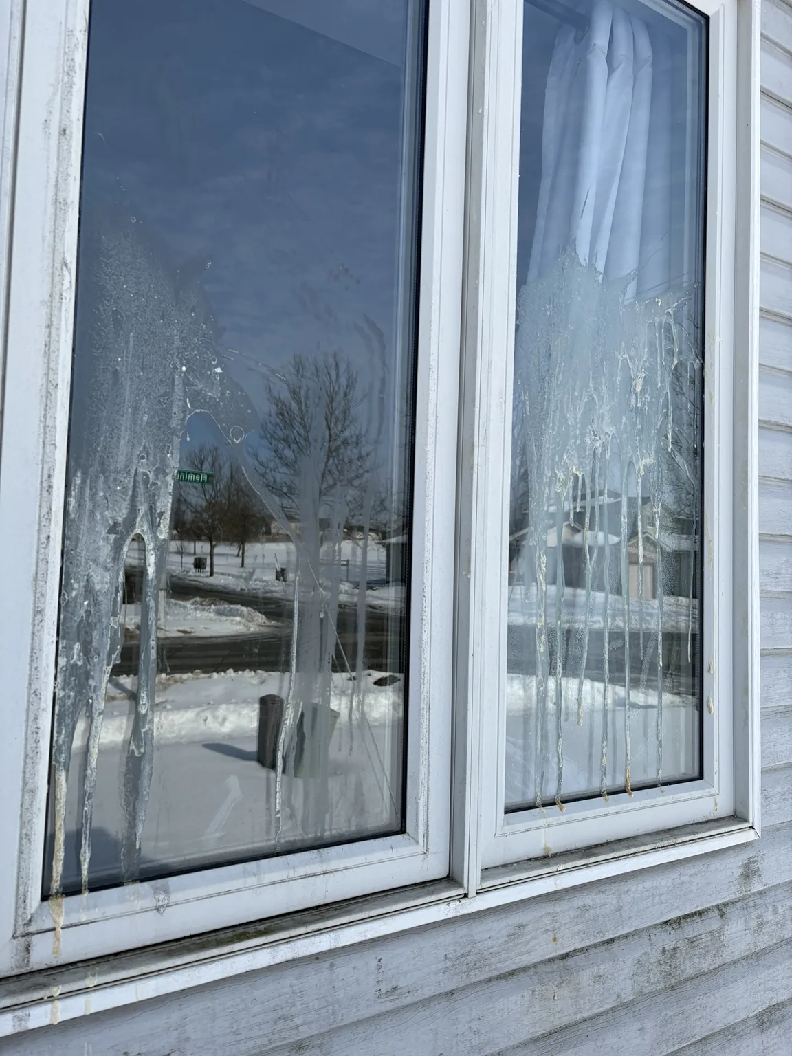 Window before cleaning